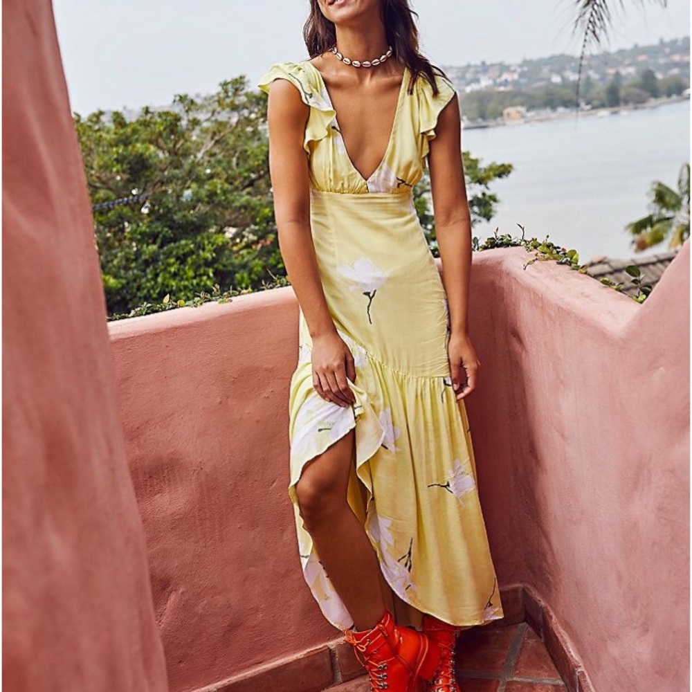 BRAND NEW Free People She’s A Waterfall Dress - Picture 4 of 4